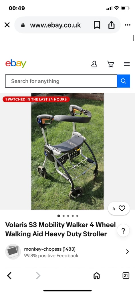 Near New Mobility Walker 