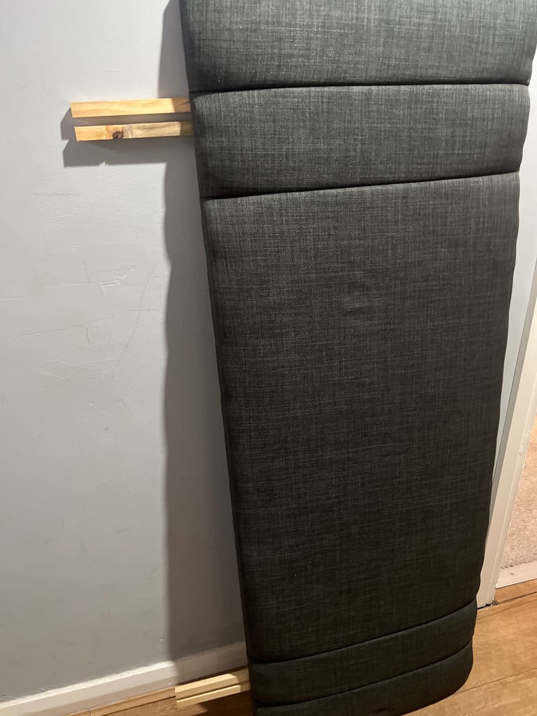 image for Brand new, grey double headboard