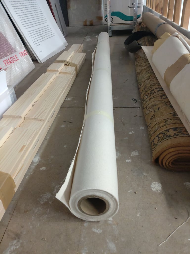 Stretcher Frames & Unprimed Cotton Canvas