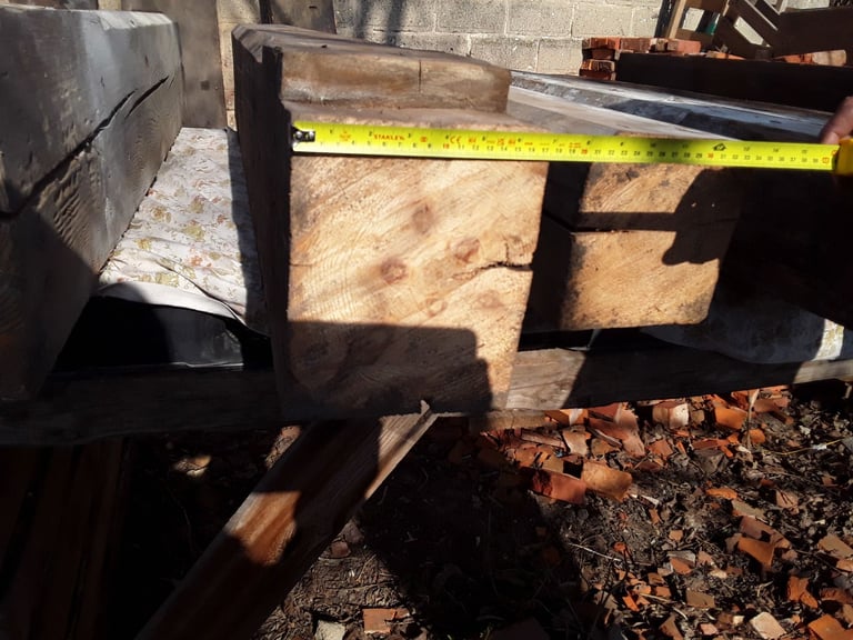 Reclaimed, 200 years solid pine beam. 6 foot long.