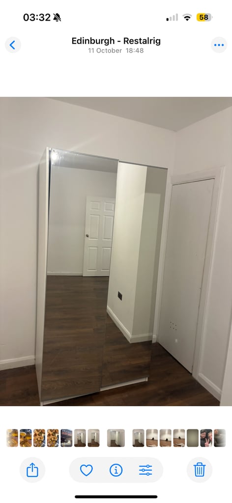 image for Double mirror wardrobe ikea