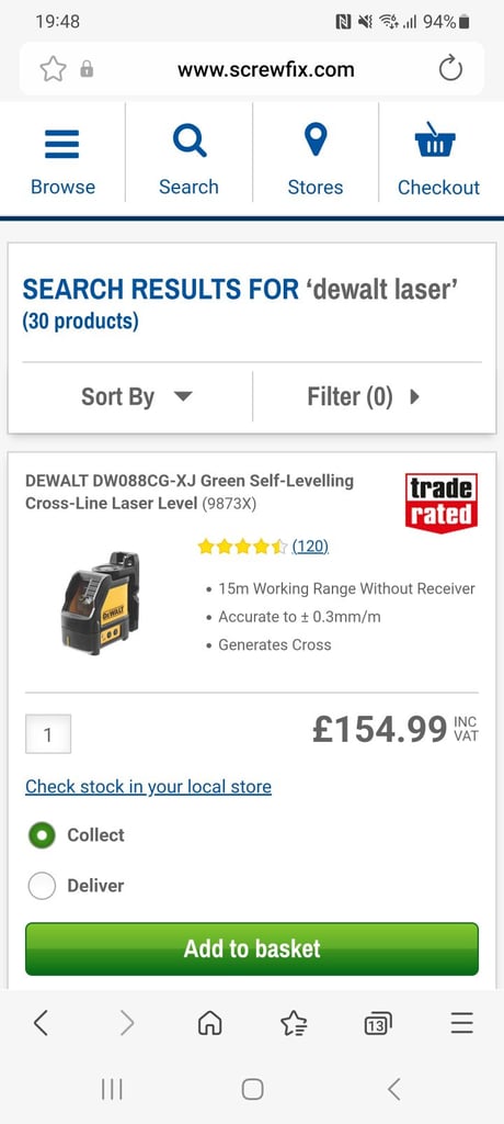 dewalt laser level 