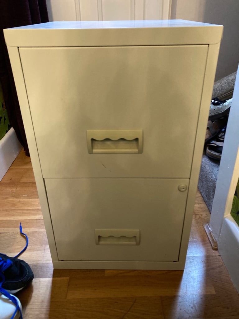 2 drawers metal