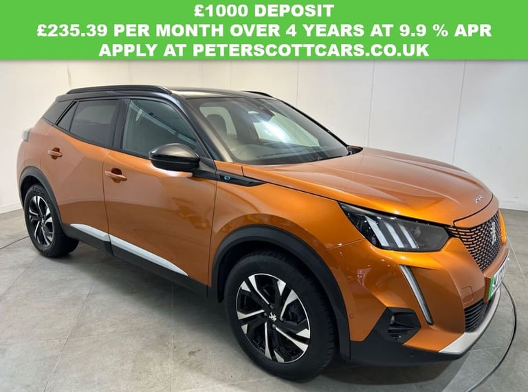 2022 Peugeot E-2008 50kWh GT SUV 5dr Electric Auto (7kW Charger) (136 ps) Automatic