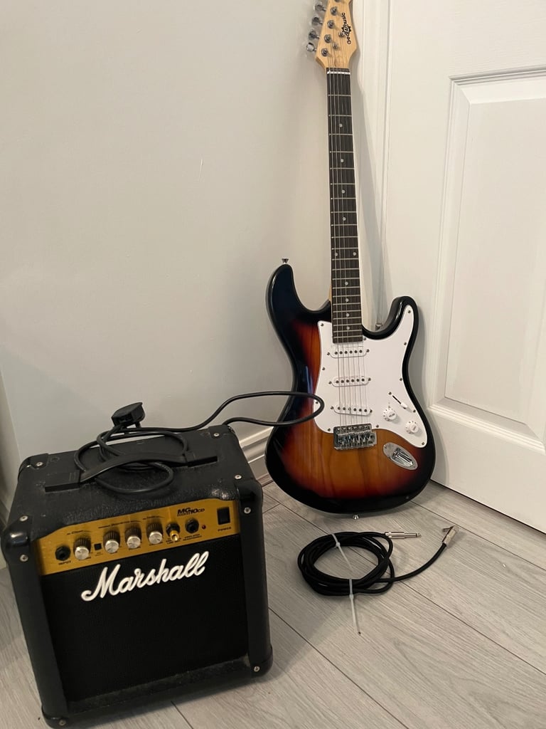 Guitar, amp & cable. 