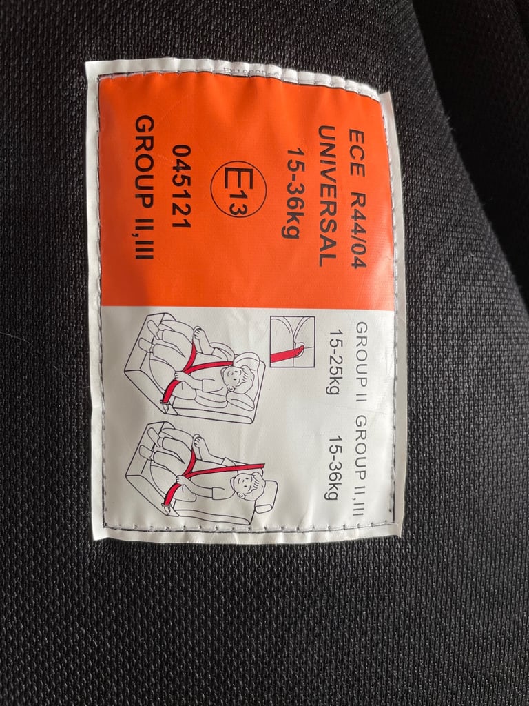 Free Child Car Seat (Group II/III, 15–36 kg)