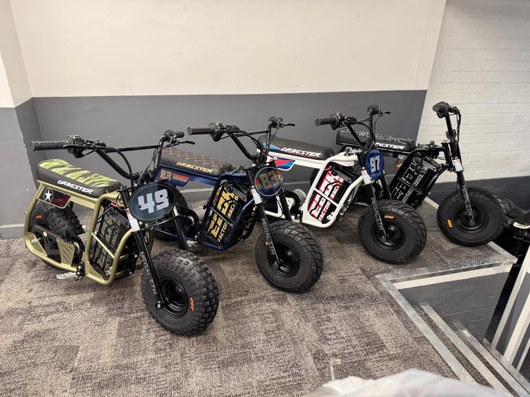 image for BRAND NEW STOMP EBOX DRAGSTER ELECTRIC KIDS PIT BIKE 2KW 60v- 4 COLOURS IN STOCK