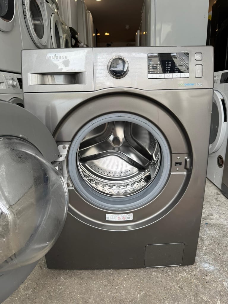 Samsung ecoBubble Grey Washing Machine With Free Delivery N Warranty 