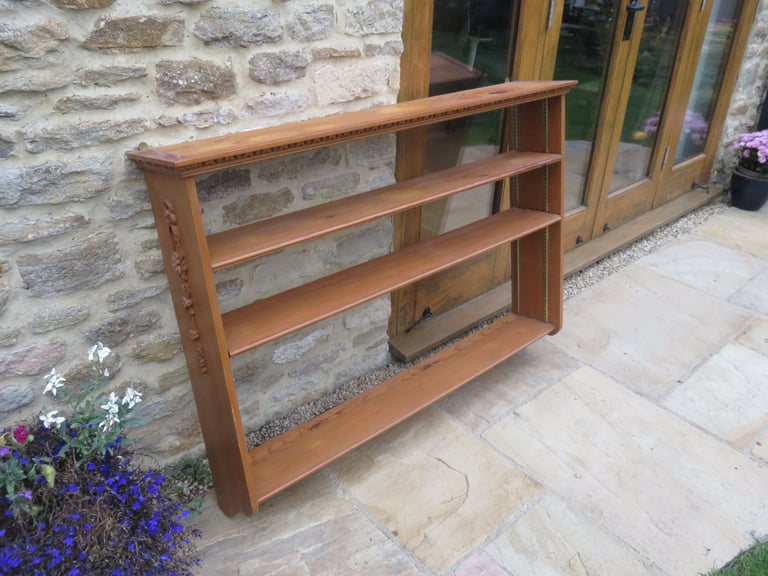 Solid pine shelf units. Very good quality. Adjustable shelves. Will sell separately.