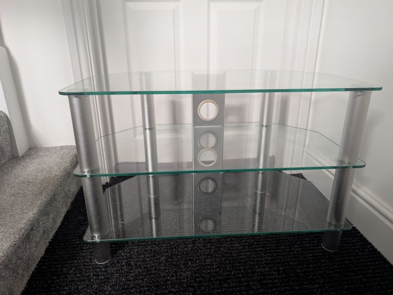 Glass TV stand 