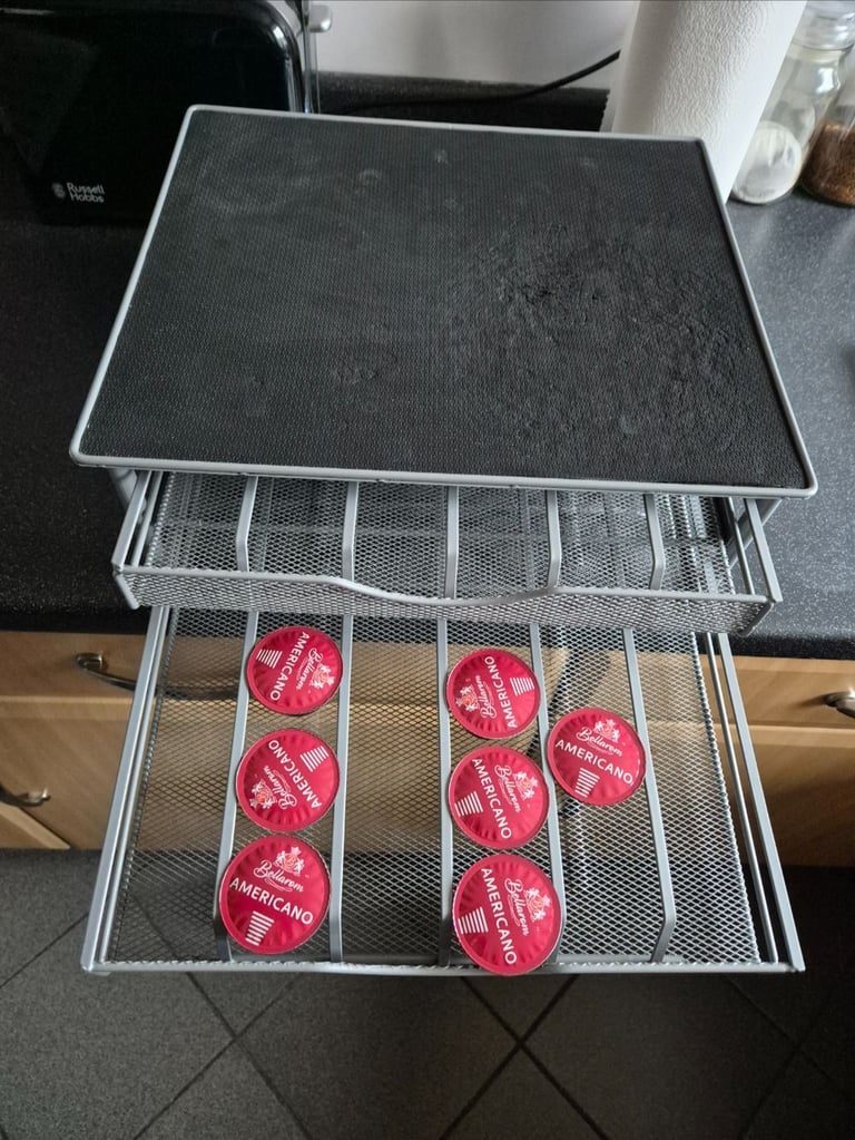 image for Twin drawer Dolce Gusto Coffee Pod Storage unit - designed for Dolce Gusto Capsules