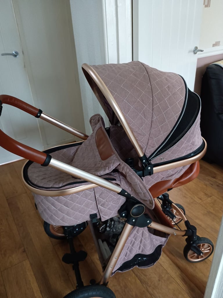 image for Baby pram with car attachment seat