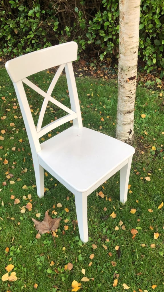 image for IKEA wooden chair for upcycling