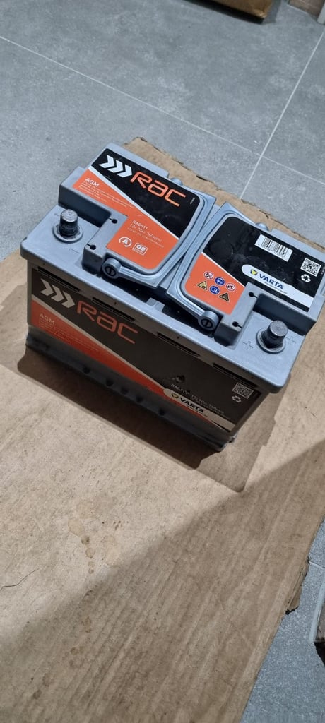 🇬🇧🔋076 VARTA CAR 12V BATTERY➖️70A➖️AGM➖️760A➖️STOP/START