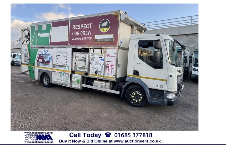 2017 DAF TRUCKS LF 210 4X2 12TON AUTO TERBERG KERBLOADER RECYCLING UNIT (EURO 6) NA Diesel Automatic
