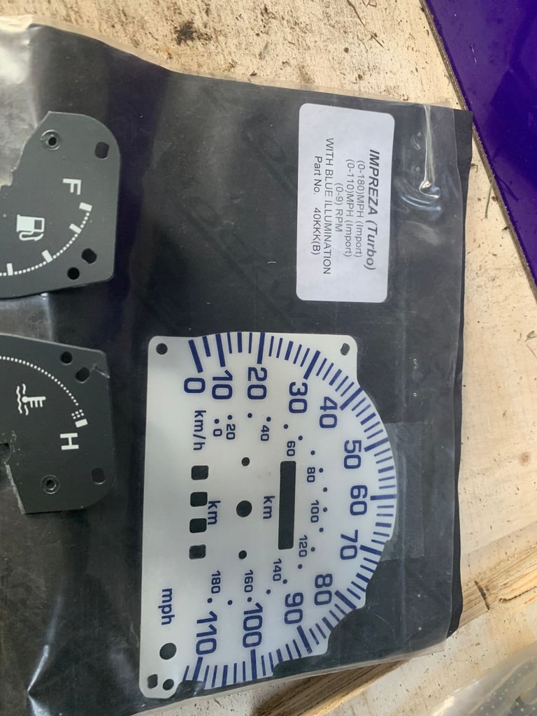 Subaru Impreza classic clock faces, 
