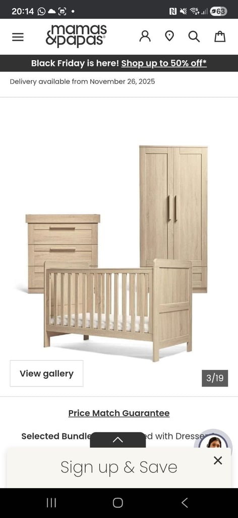 image for Mamas and papas 3 piece set 