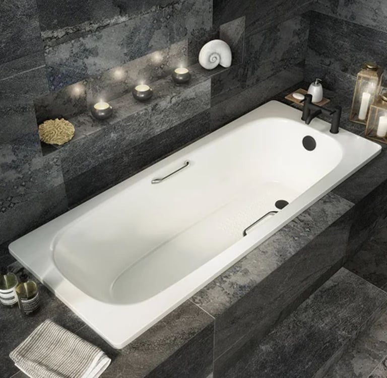 image for BN Aurora 290mm Chrome Bath Grips