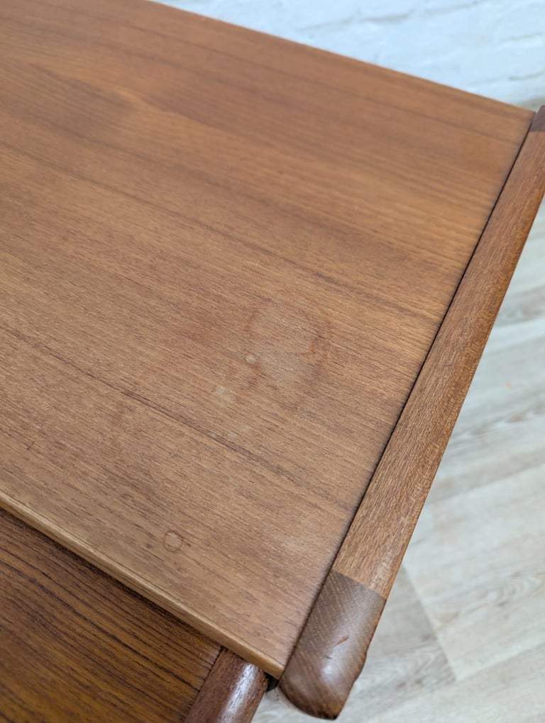 Danish mid century teak nest of tables by Spøttrup BRDR Furbo