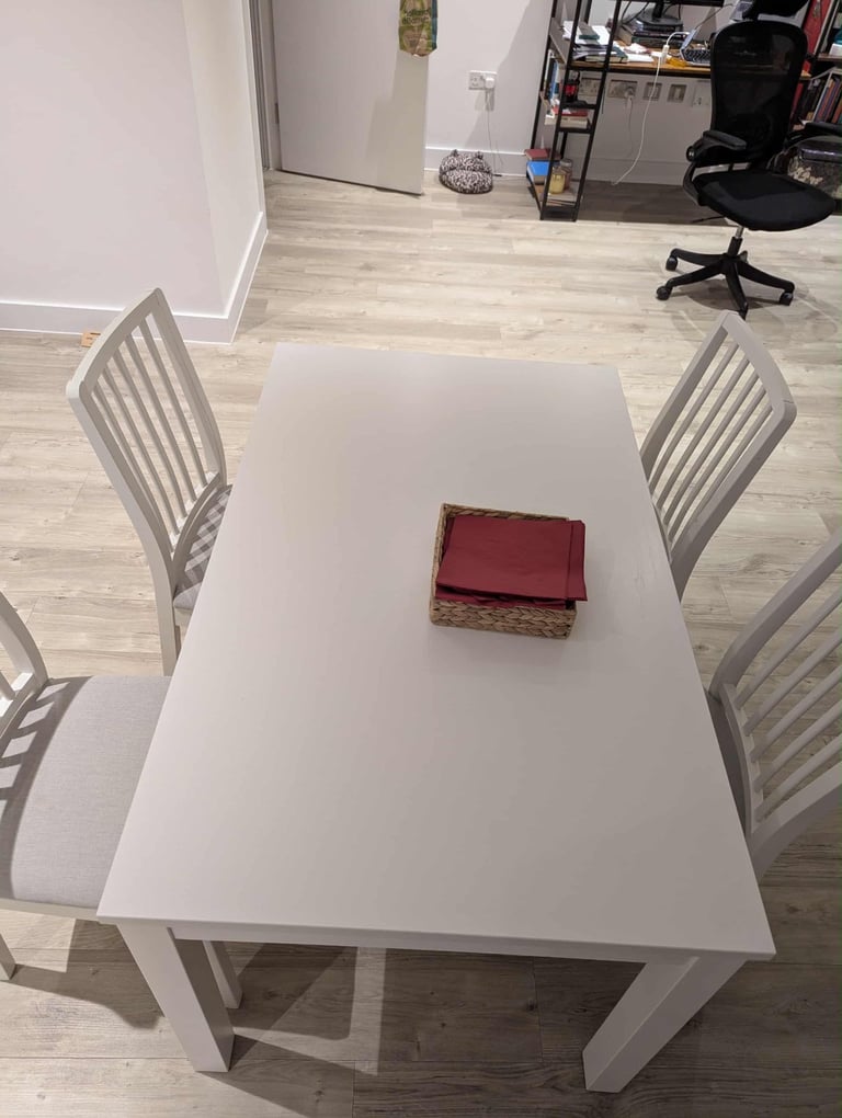IKEA Laneberg extendable table + 4 chairs