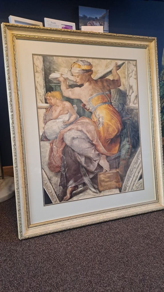 image for Large picture and frame