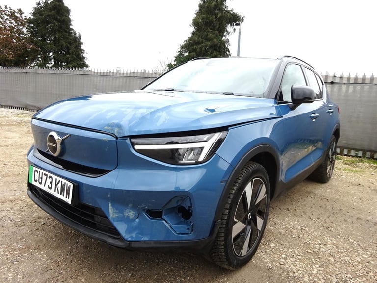 2023 73 REG VOLVO XC40 CORE RECHARGE TWIN EV AWD ELECTRIC AUTO DAMAGED SALVAGE