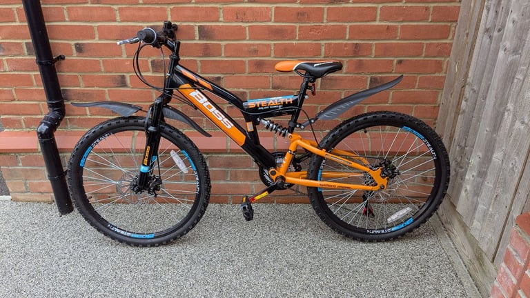 Boys boss stealth orange and black bike 24 inch