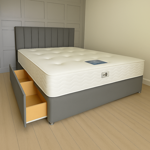 image for Huge Sale New Luxury Divan bed Double bed with Mattress !! Fast delivery 