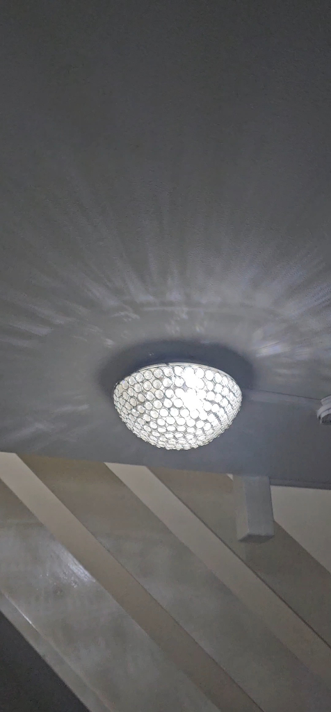 Crystal Dome Ceiling Lights ×2