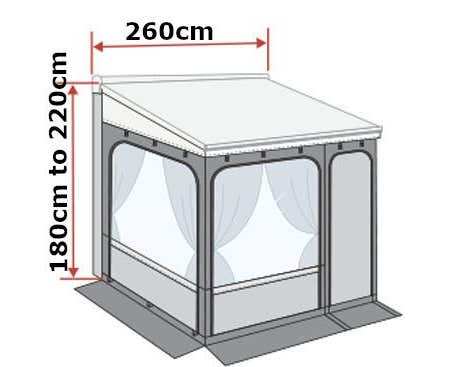Fiammia f45 awning privacy room