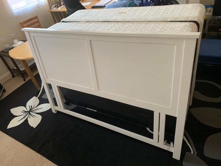 King-Size Bed + Headboard + IKEA Mattress + Chest of drawer