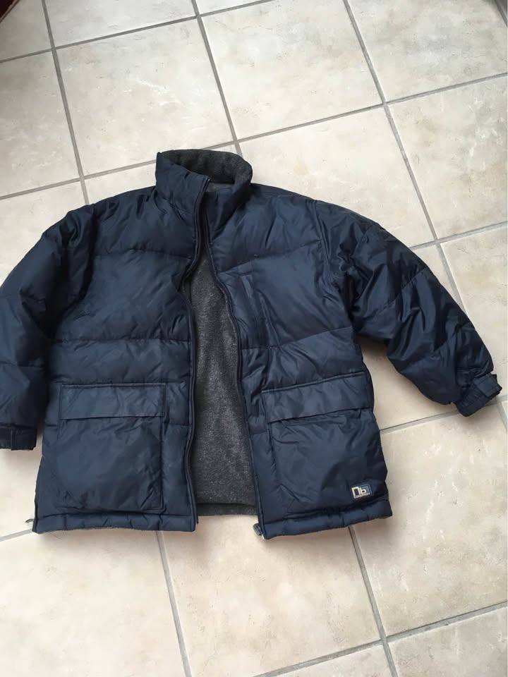 ZARA BOY REVERSIBLE DOWN ANORAK - NAVY - age 10