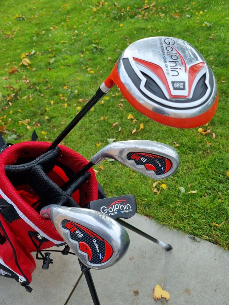 Golphin Junior 5 Piece Golf Set Red 910 Left Handed 