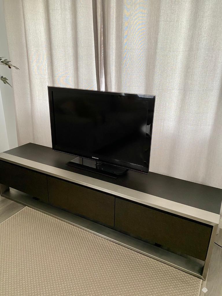 Wood and metal tv unit from Dwell (excellent condition) | in Loanhead,  Midlothian | Gumtree