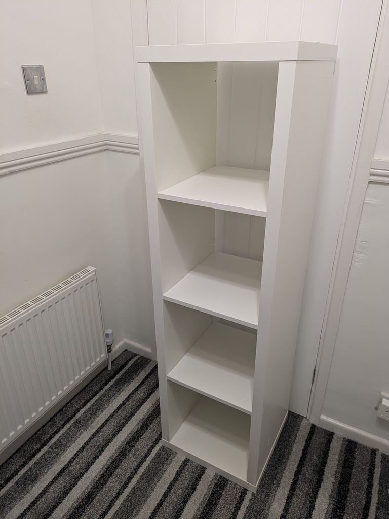 White 4 shelf storage unit 