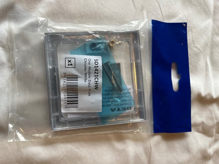 Deta Polished Chrome Blank Plates & Modular Plates X9