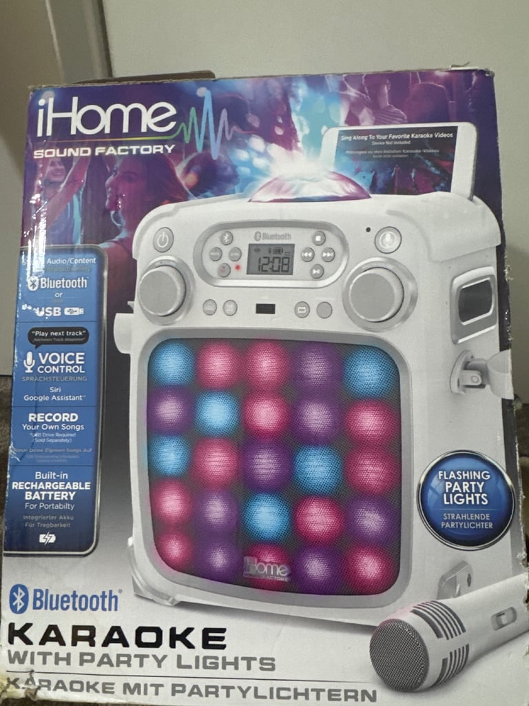 image for iHome Sound Factory Singers Karaoke Machine iSF-22W.5Xv0 Kids Play Toy Party