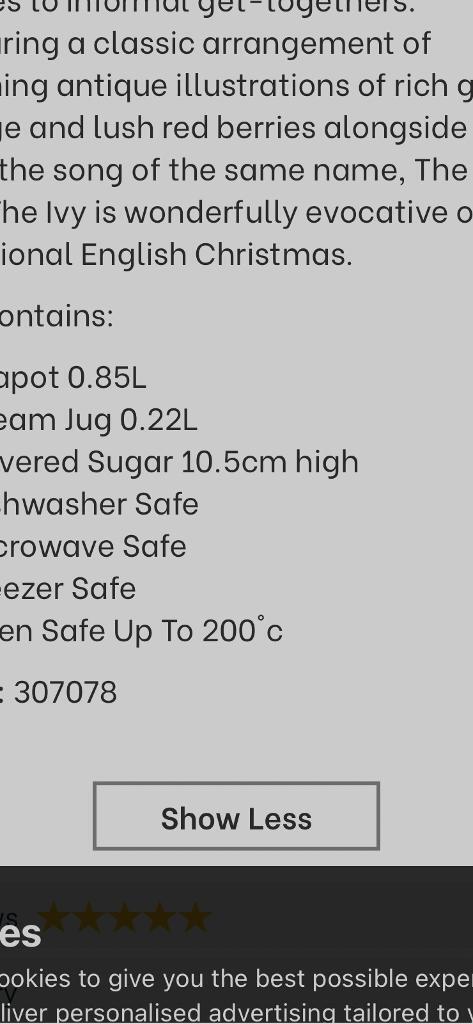 Portmerion Christmas Tea pot set