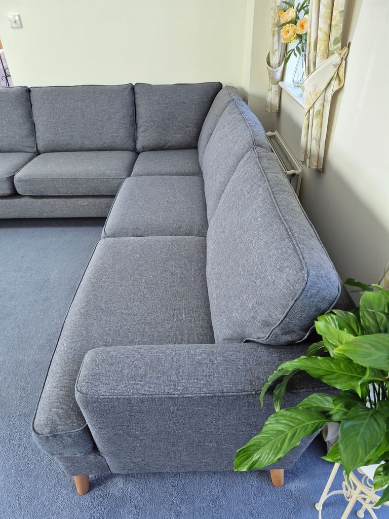 M&S Copenhagen Large Full Corner Sofa in Grey RRP £2799 *FREE LOCAL DELIVERY*