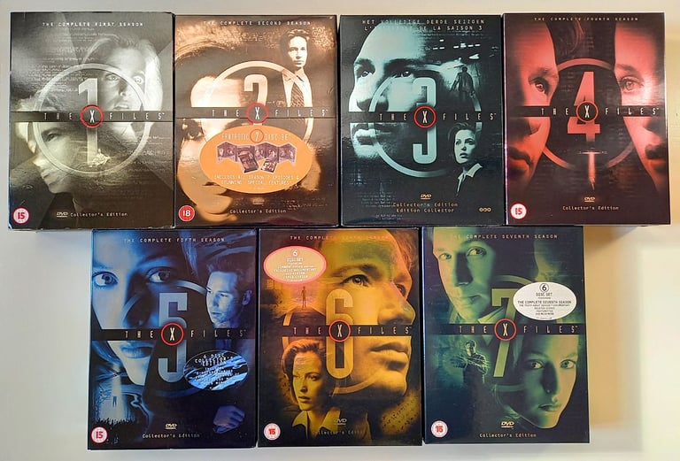 DVD - The X-Files - Complete Series Box Sets One to Seven 1 to 7 - As New