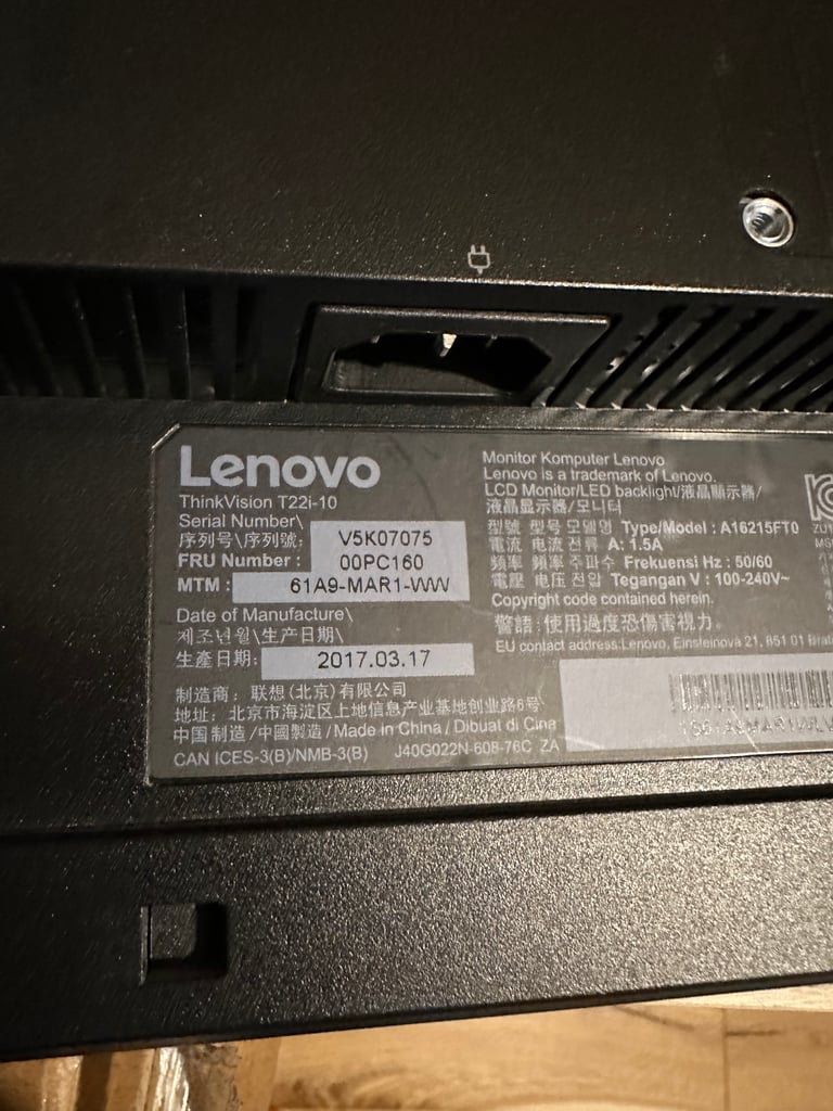 Lenovo Monitor T22i-10