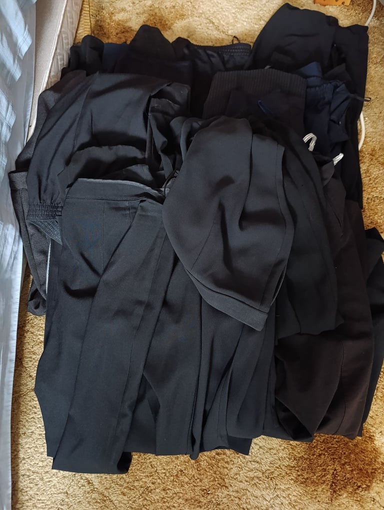 image for Over 20 pairs Ladies black winter trousers – mostly 16 some 14 and 18 less than 75p pair!