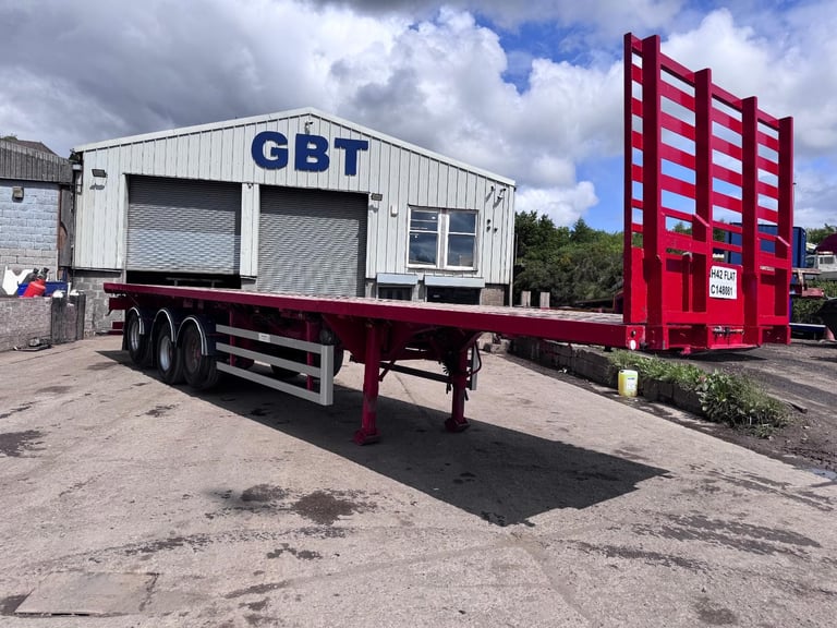 image for Crane Flat bed extender trailer 43ft closed 