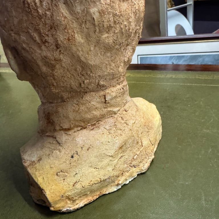 Plaster portrait bust — unsigned, c.20th century — 25 cm tall 