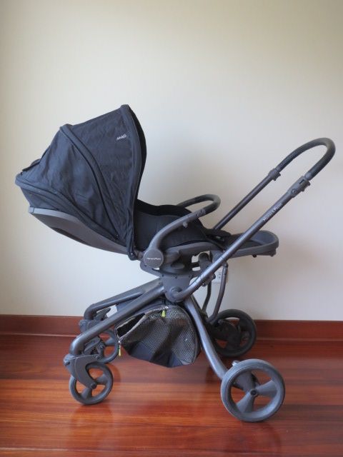 image for Mamas & Papas MYLO Pushchair Pram System - Black/Lime Green (Good condition)