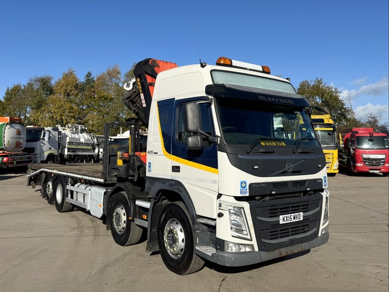 2015 VOLVO FM 420 8X2 WITH PALFINGER PK48 CRANE 