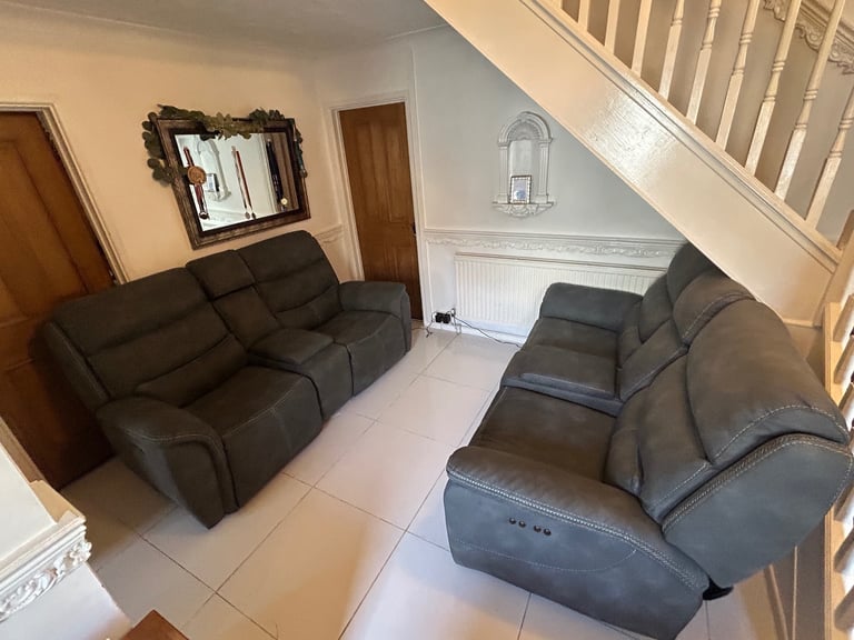 image for DFS Electric Recliner 2 seater Sofas with Centre Console Cinema Style DELIVERY AVAILABLE