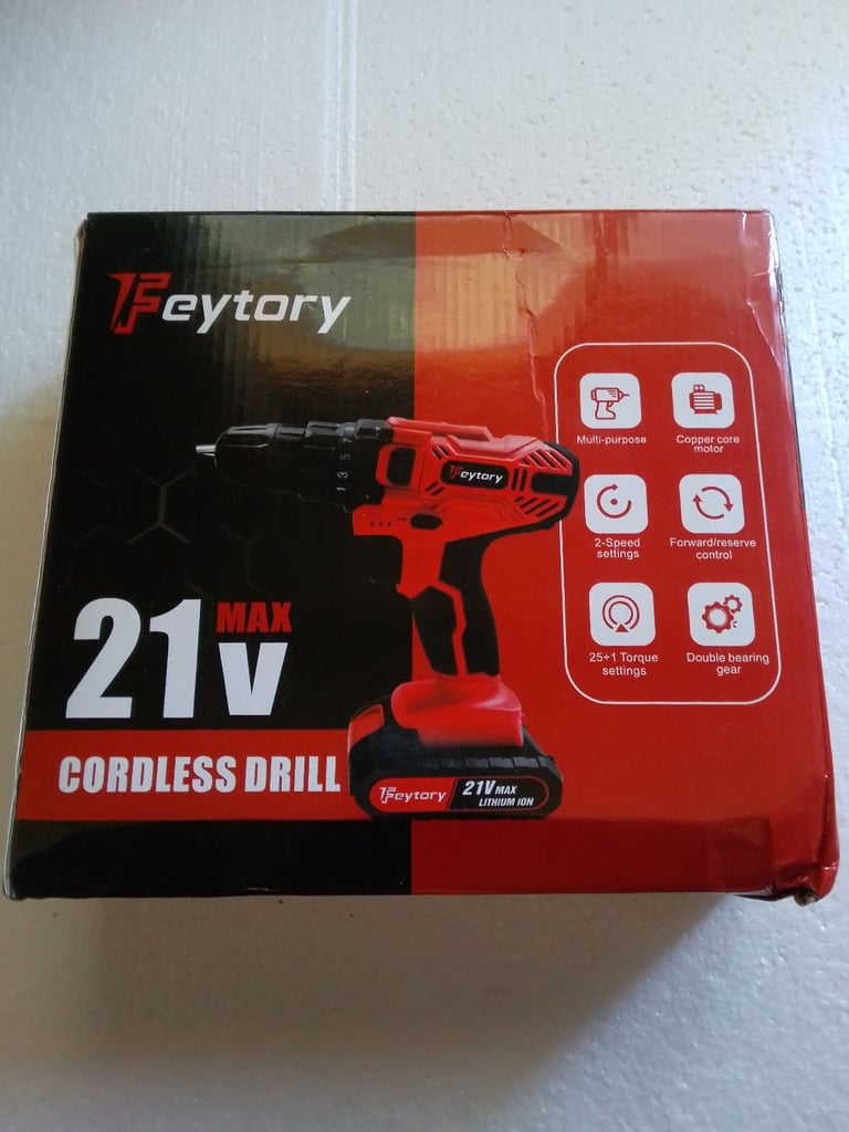 New 21v Battery powered drill set
