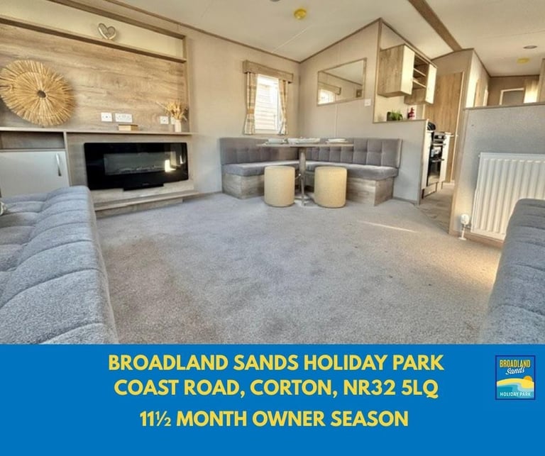 image for BRAND NEW STATIC CARAVAN FOR SALE AT BROADLAND SANDS HOLIDAY PARK