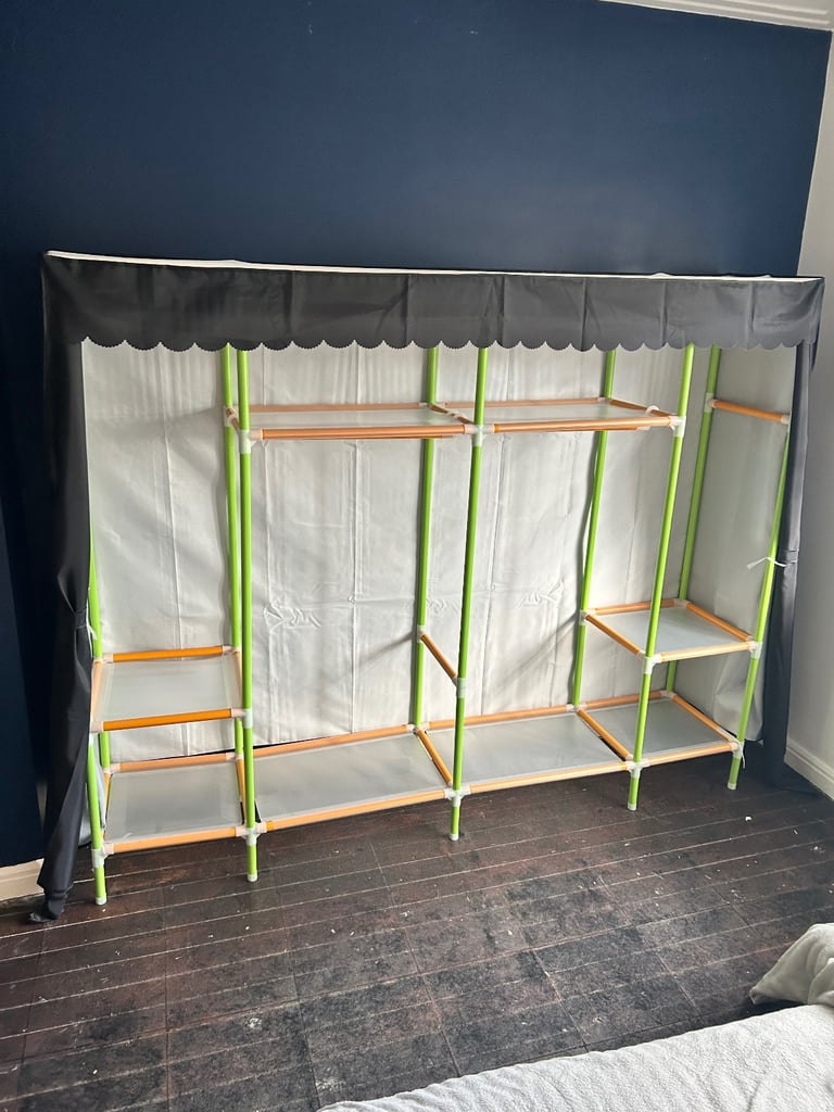 Metal poles and Canvas wardrobe